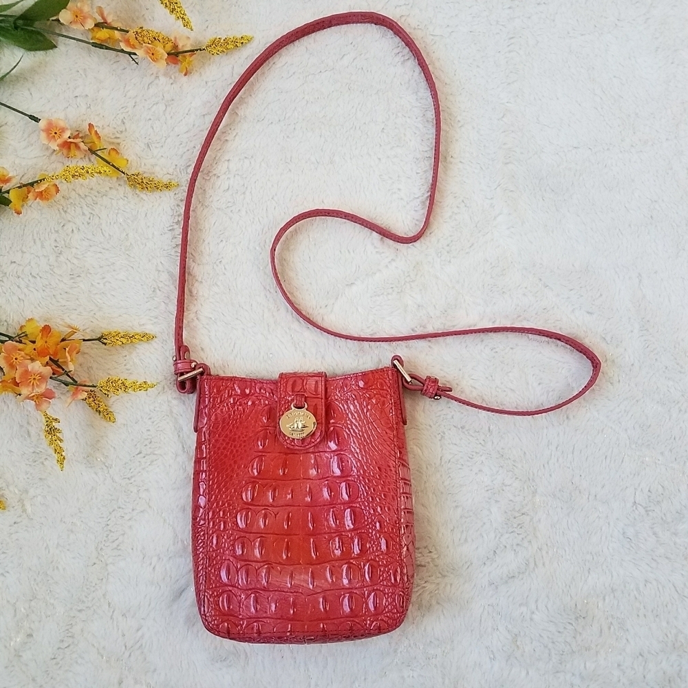 Brahmin PUNCHY CORAL Melbourne Marley Crossbody